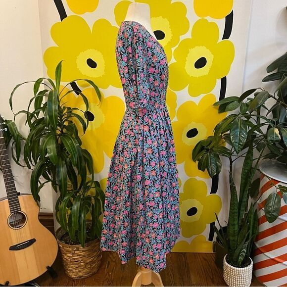 RARE Vintage 80s 90s Mommy & Me Matching Laura Ashley Mother & Child Dress SET - Picture 10 of 11